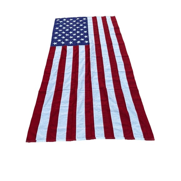 Vintage 1960's Valley Forge Flag Co 50 Sewn Stars American Flag 9' x 5' USA - Picture 6 of 7